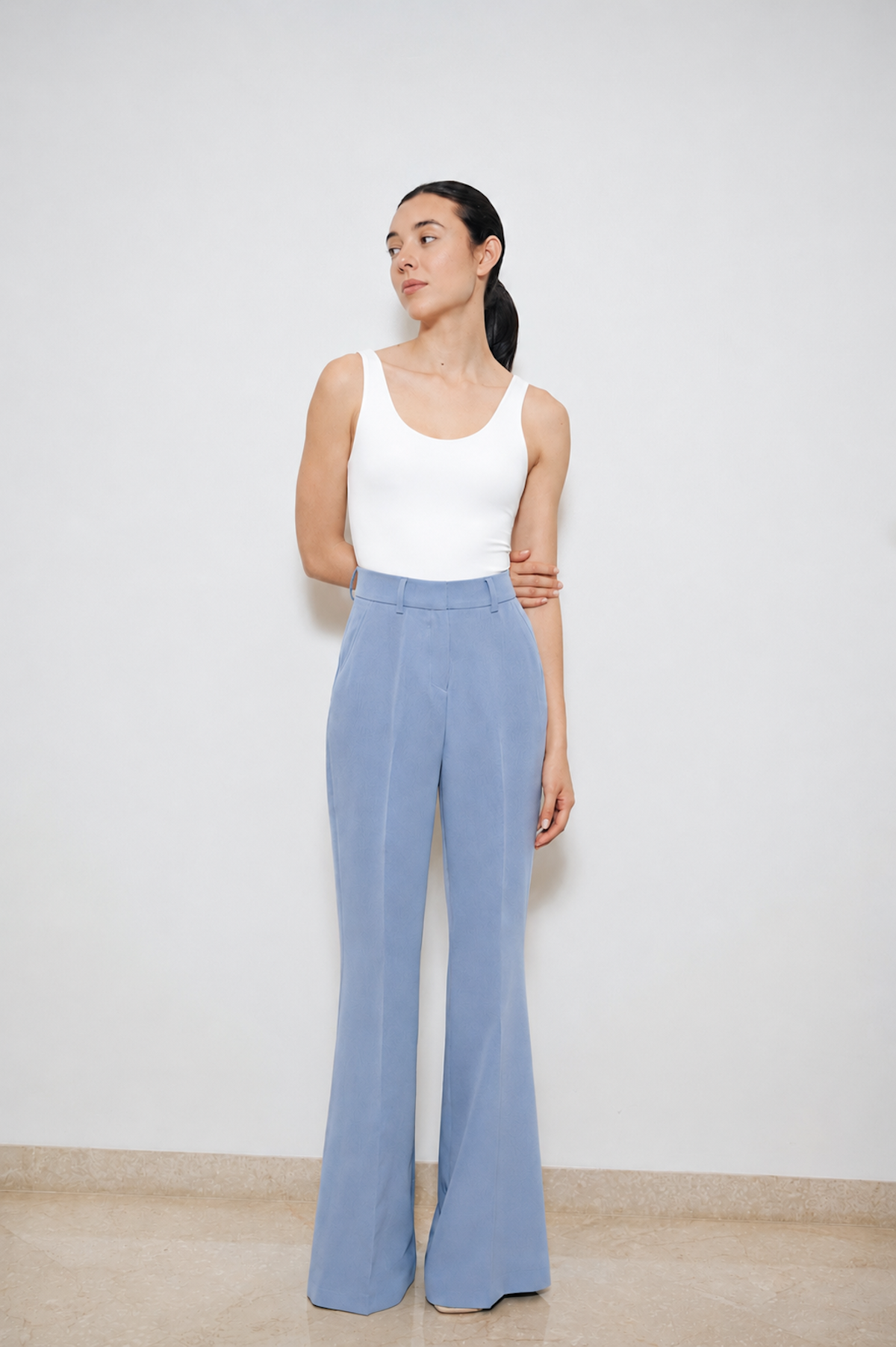 Pantalón Palazzo Baby Blue