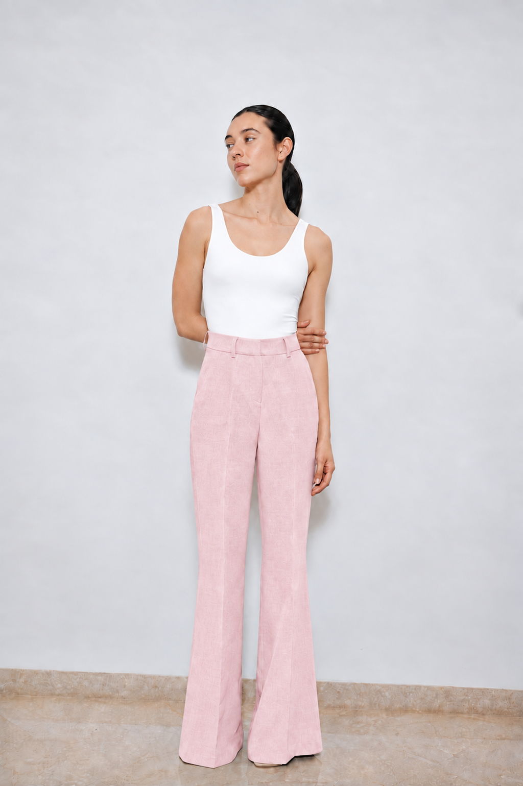 Pantalón Palazzo de Lino Rosado