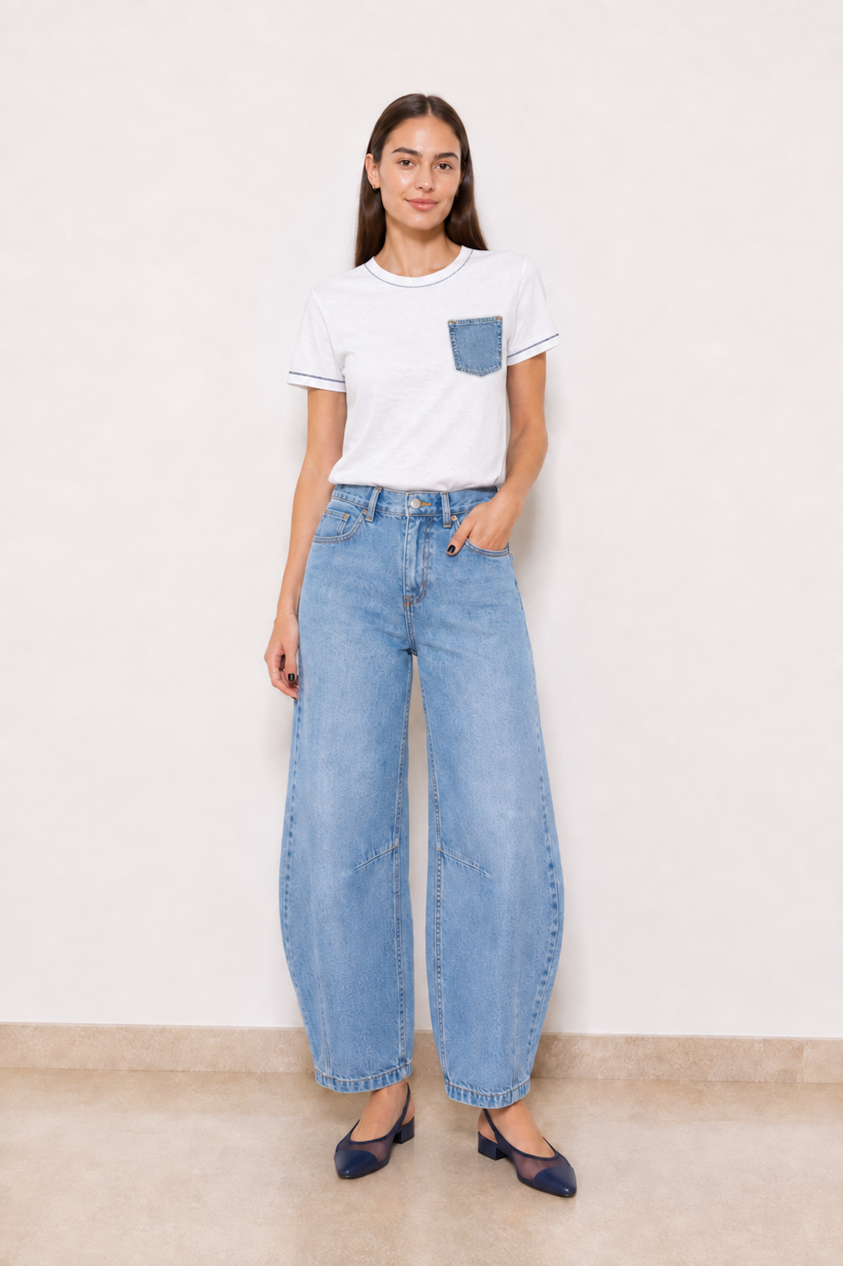 Franela Époque con bolsillo jean