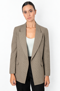 Blazer Époque Texturizado Beige y Gris