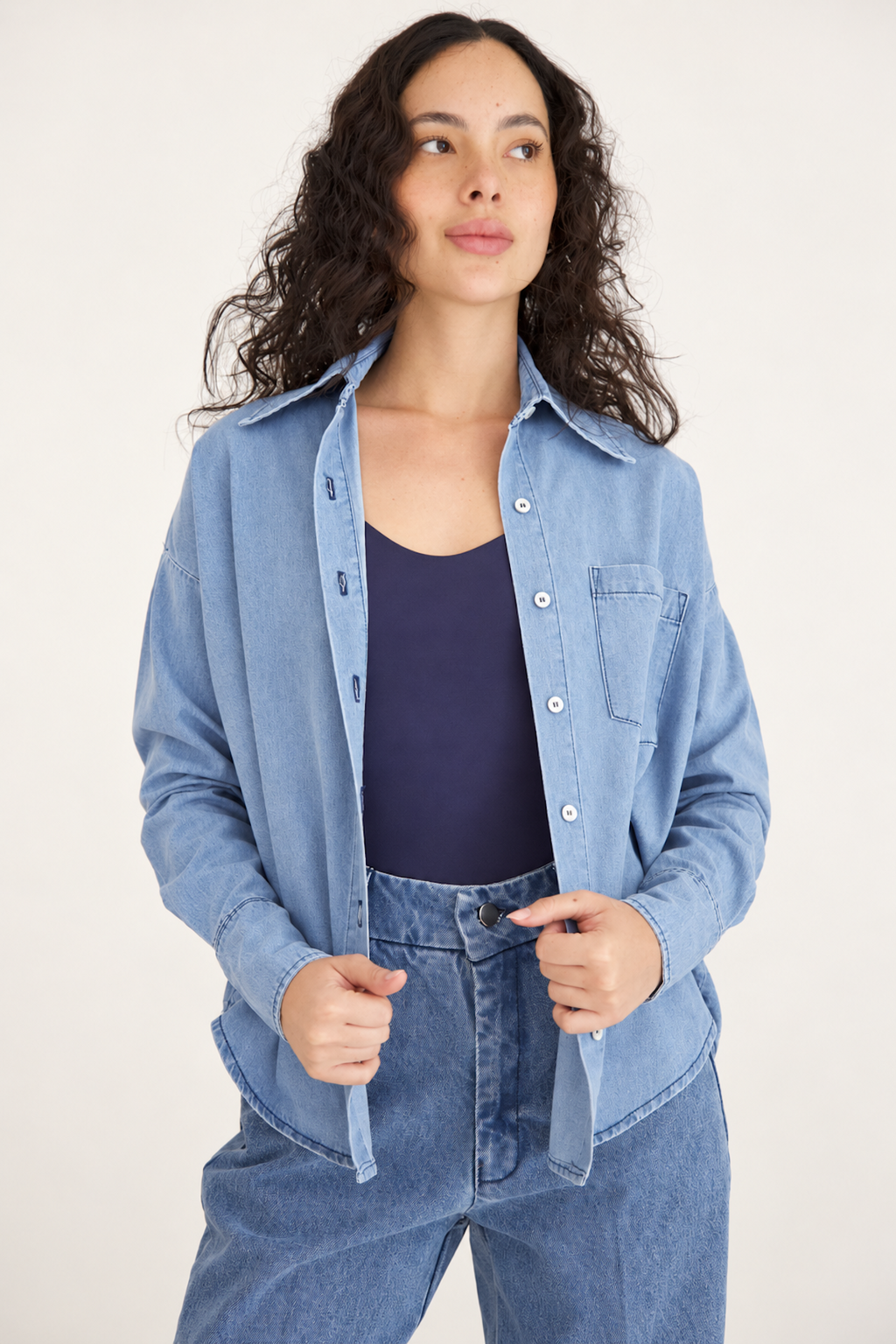 Camisa Époque de Blue Jean Claro