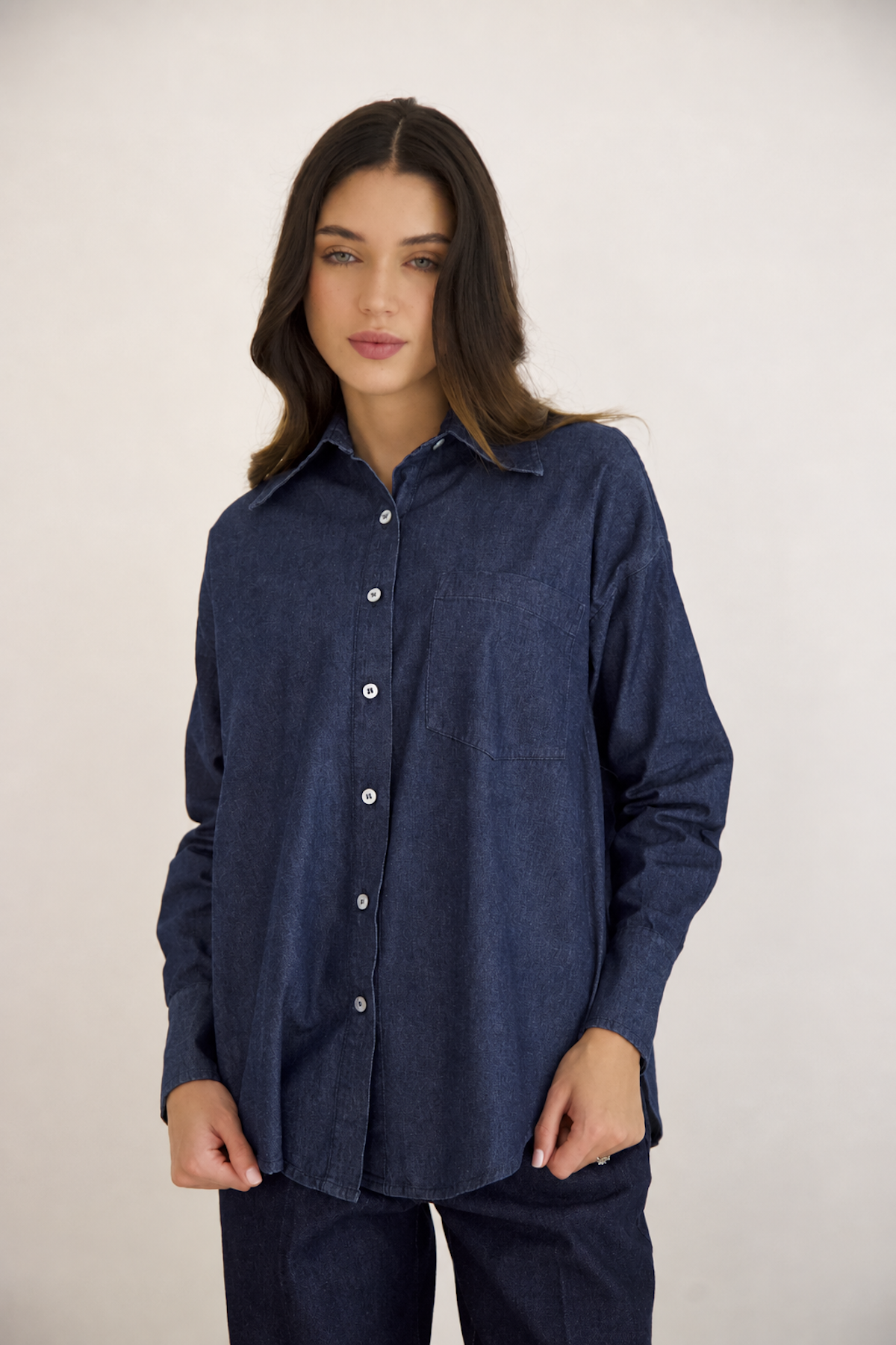 Camisa Époque de Blue Jean Oscuro