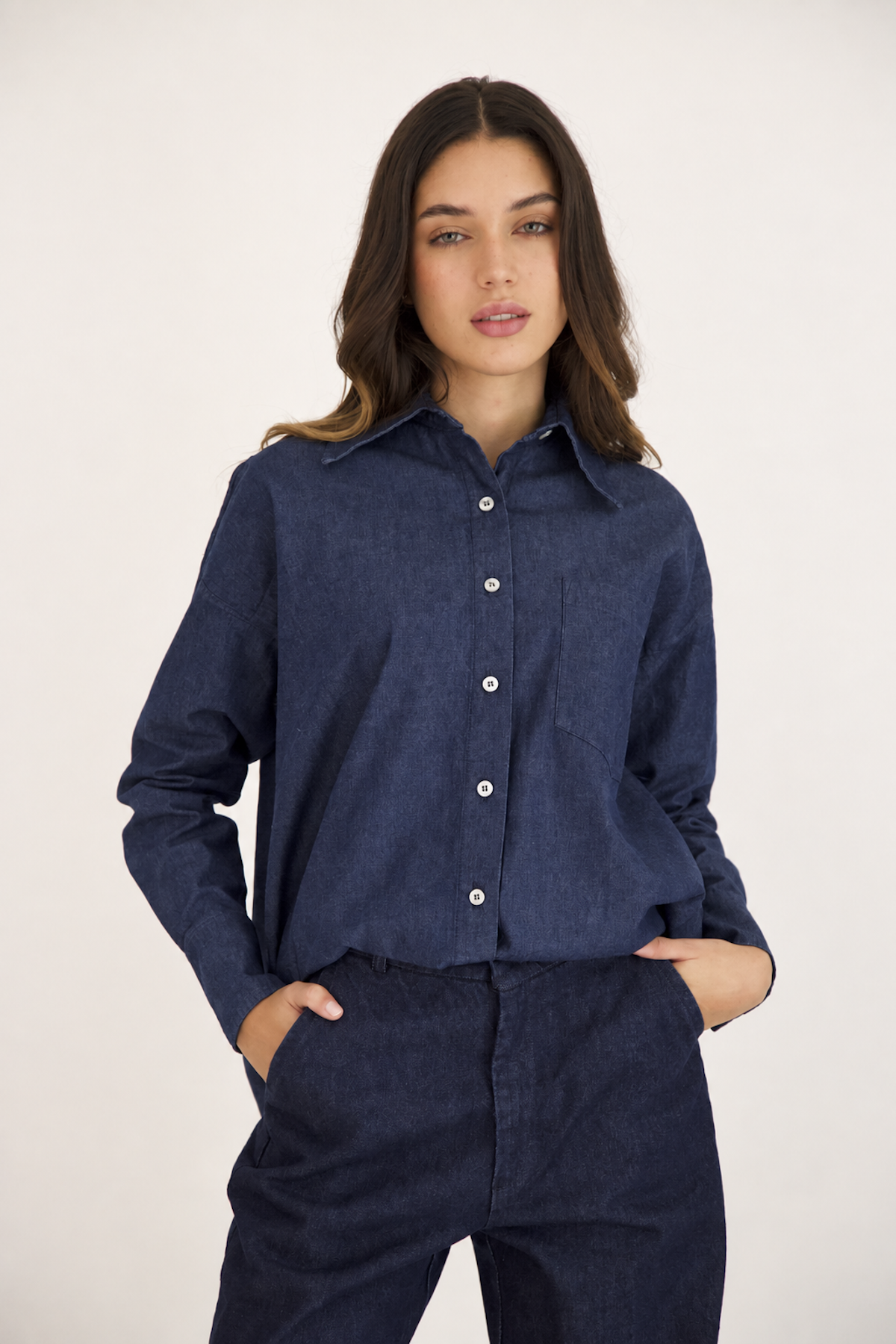 Camisa Époque de Blue Jean Oscuro