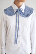 Cuello Époque de Cuadros Azules