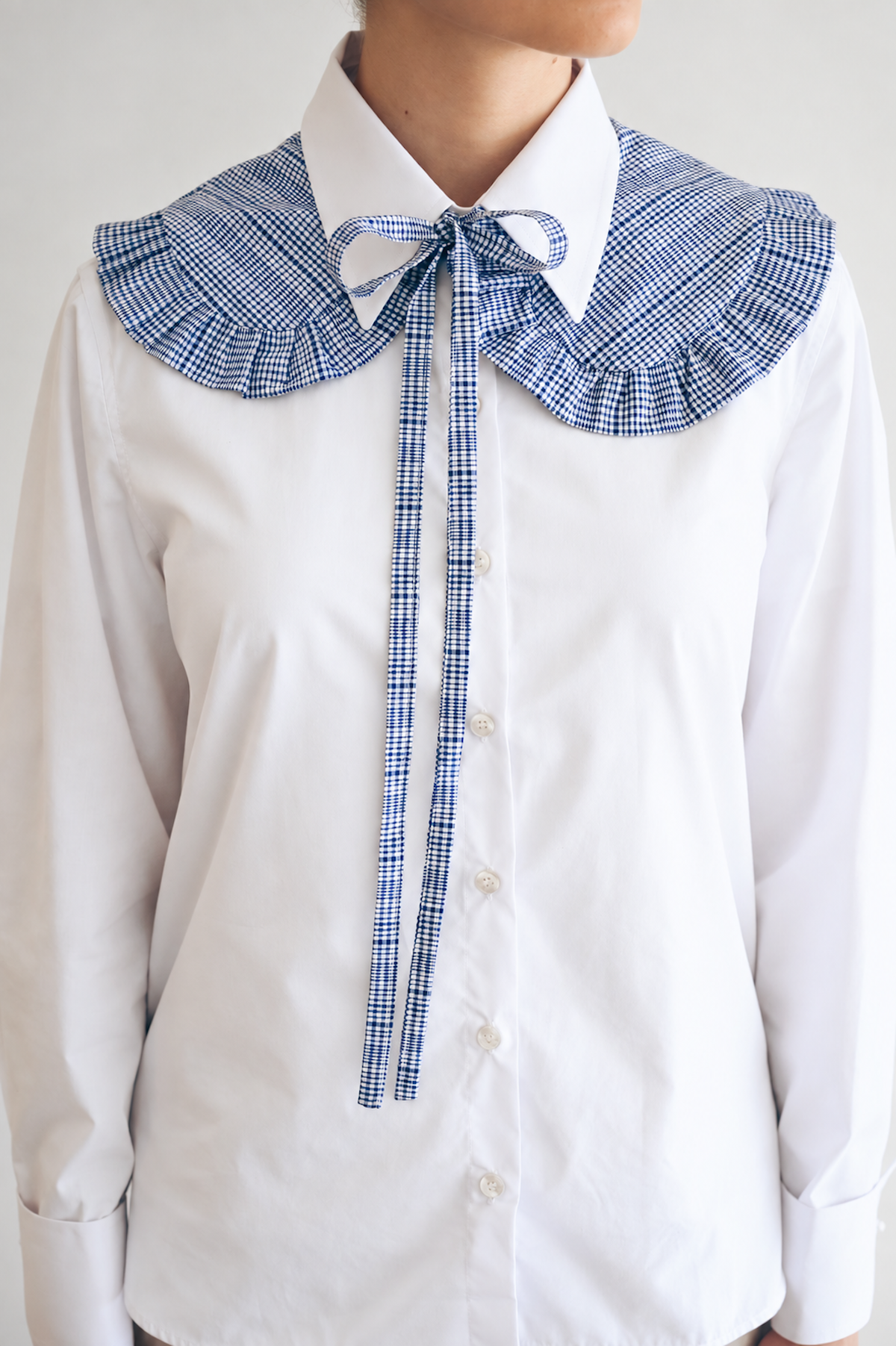 Cuello Époque de Cuadros Azules