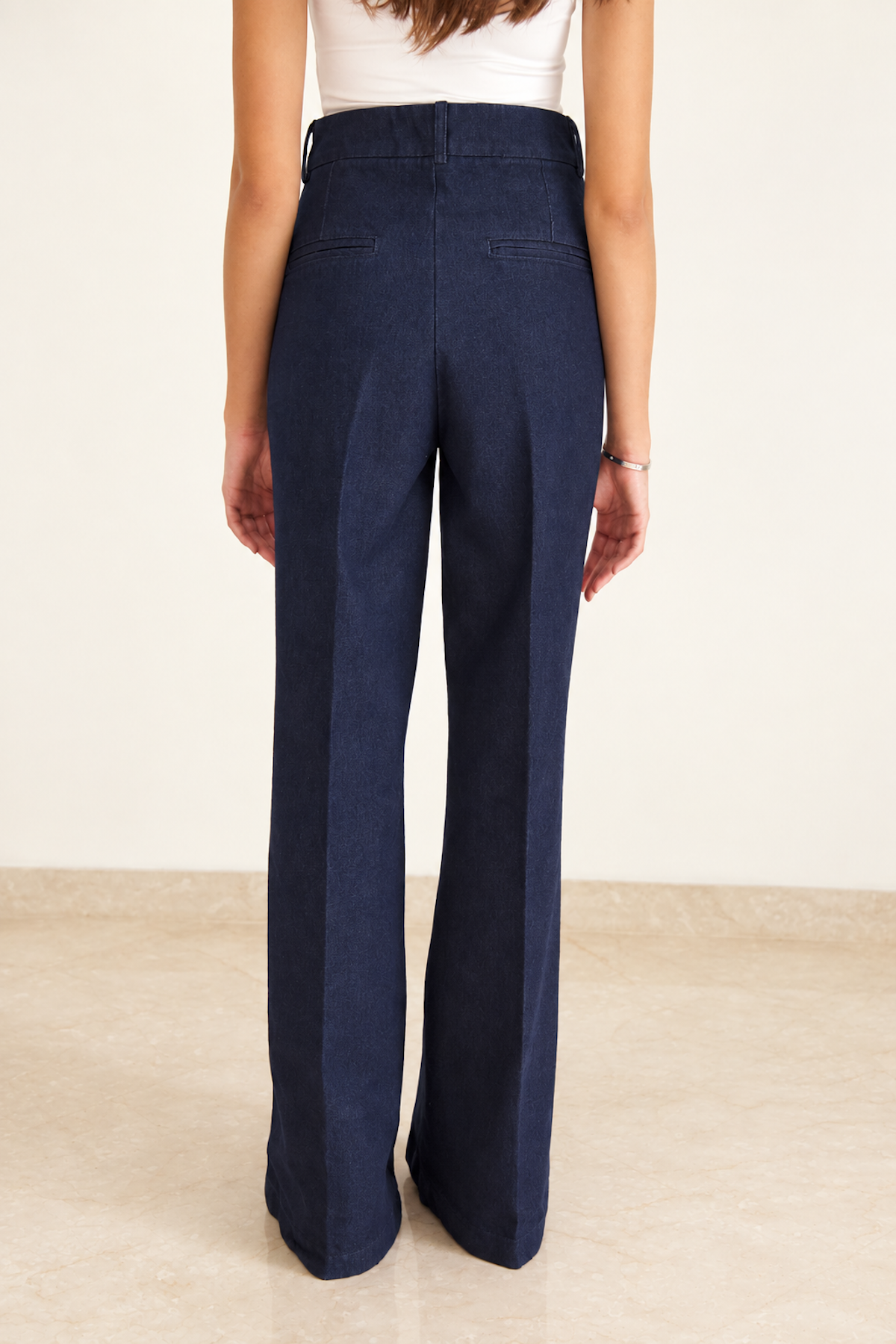 Pantalón Palazzo Blue Jean Oscuro