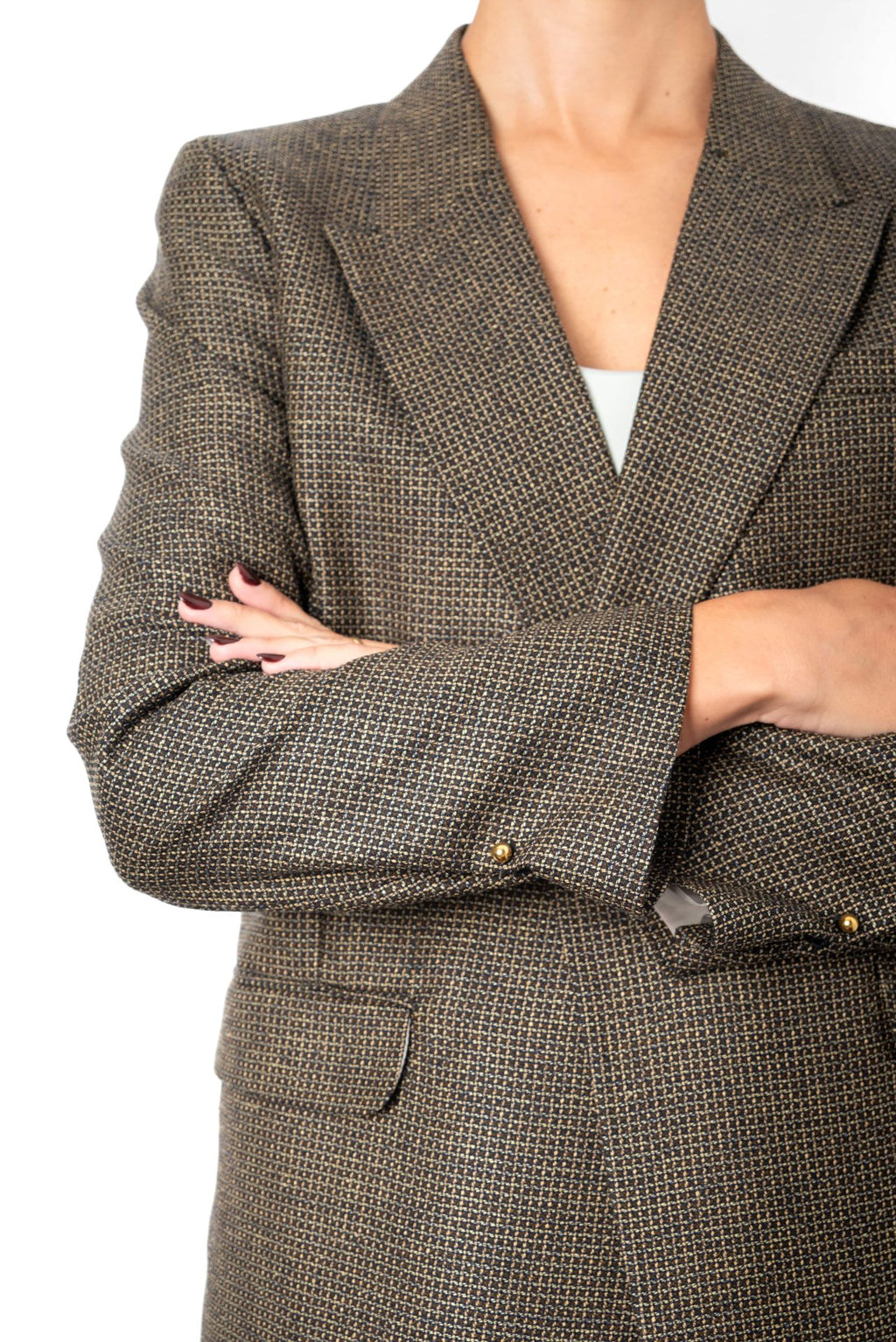 Blazer Époque Marrón a Cuadros