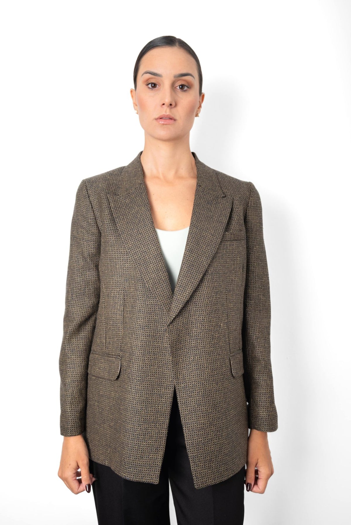 Blazer Époque Marrón a Cuadros