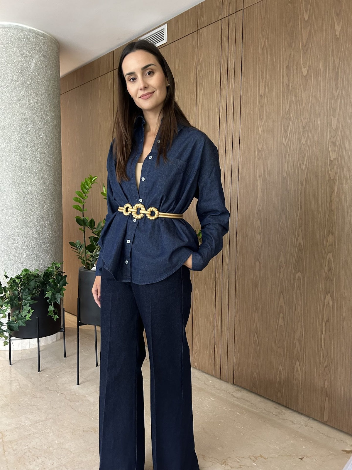 Camisa Époque de Blue Jean Oscuro
