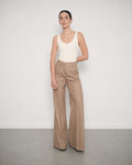 Pantalón Palazzo de Alpaca Marrón