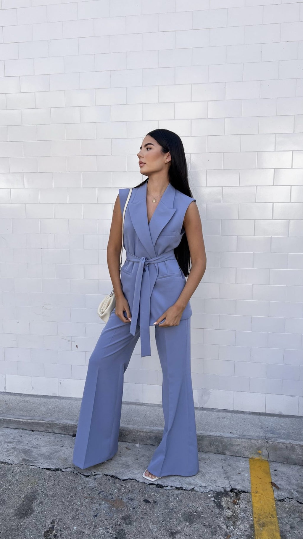 Pantalón Palazzo Baby Blue