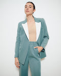Blazer Blanca Teal