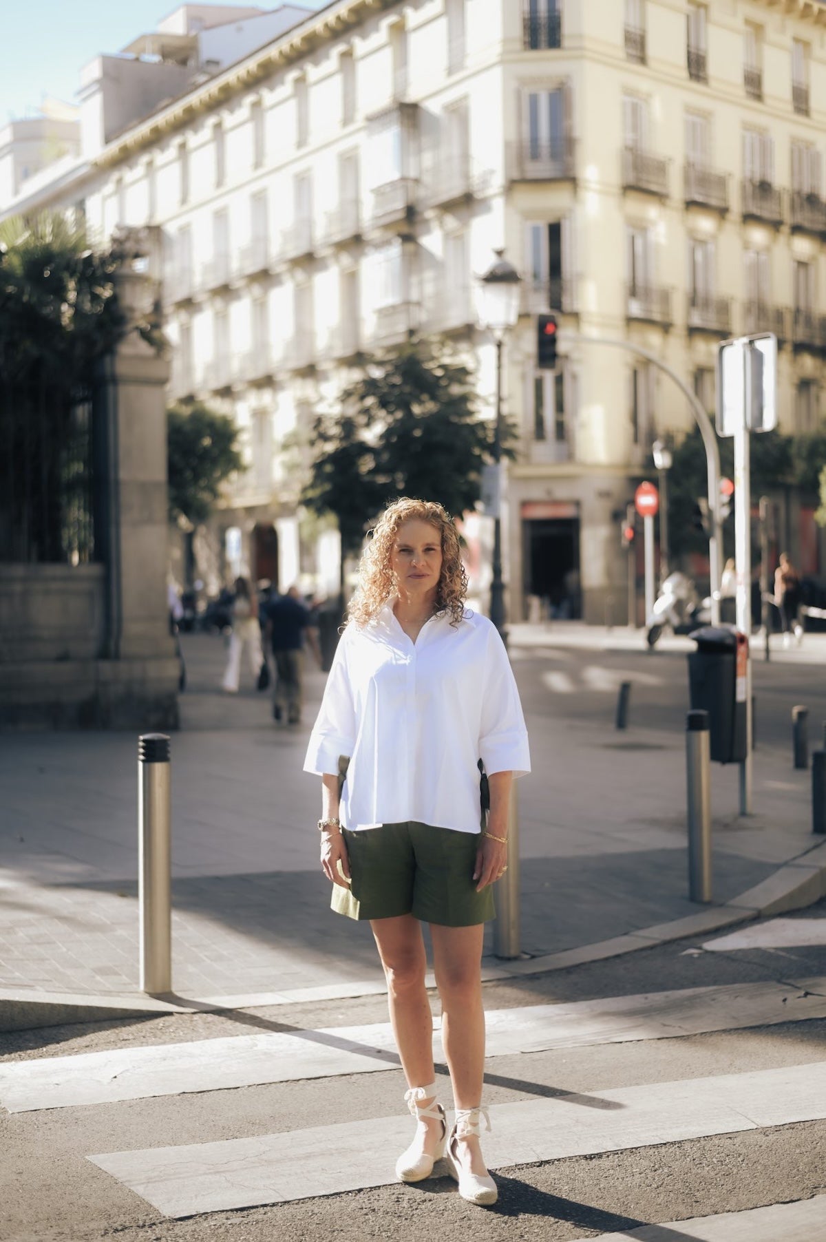 Camisa Nathalie con Lazo Verde