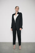 Blazer Blanca Negro