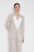 Blazer Blanca Beige Crema