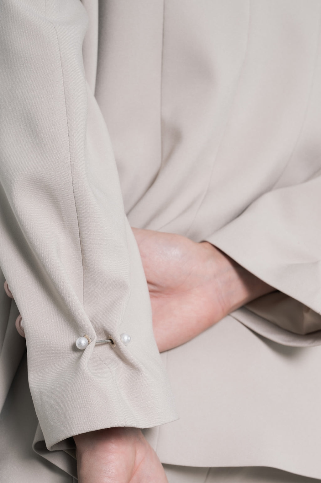 Blazer Blanca Beige Crema